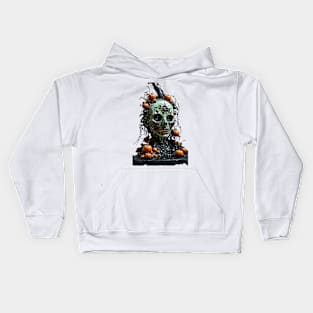 The Enigmatic Glow: Haunted Halloween Pumpkin Kids Hoodie